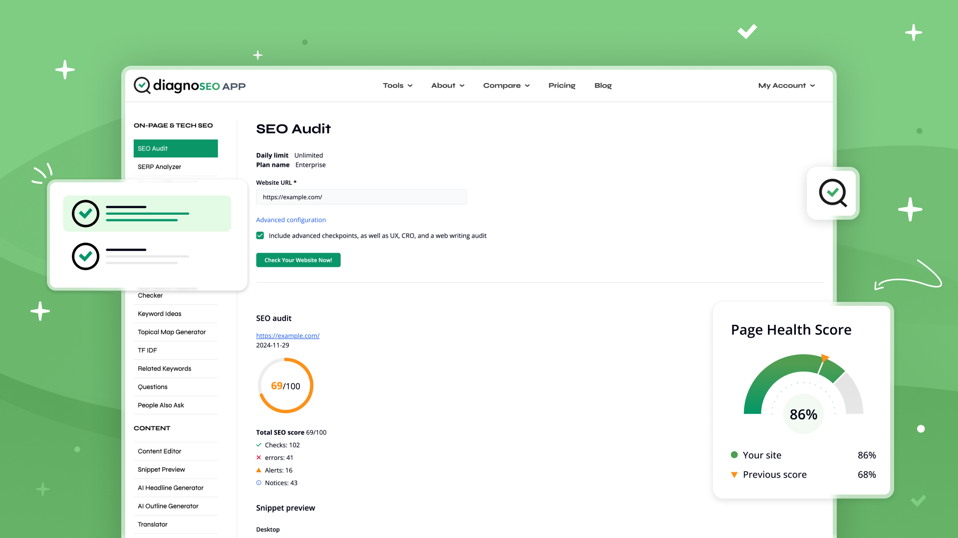 SEO Audit Tool - DiagnoSEO